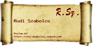 Rudi Szabolcs névjegykártya